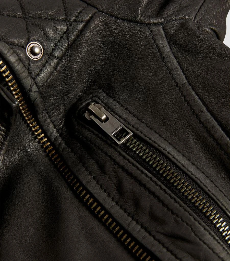 ALL SAINTS Leather Cargo Biker Jacket 5