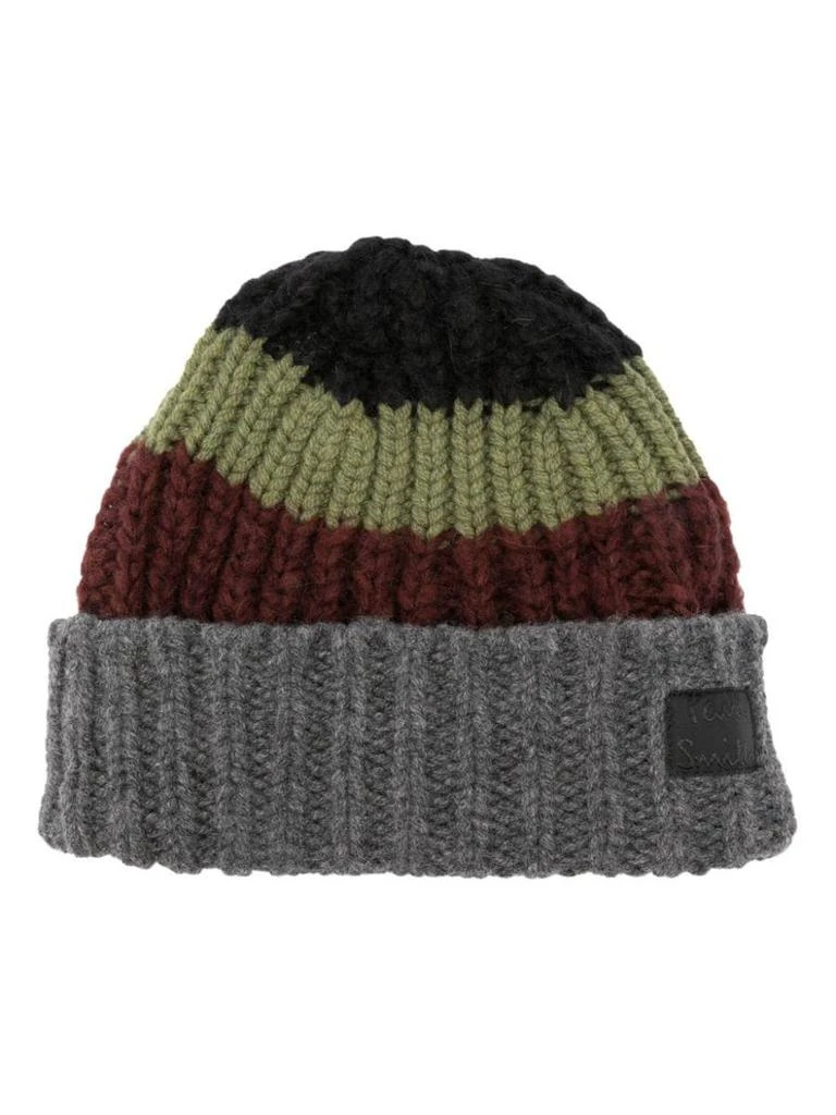 Paul Smith Wool Colorblock Beanie – On Sale Now with Up to 34% Off