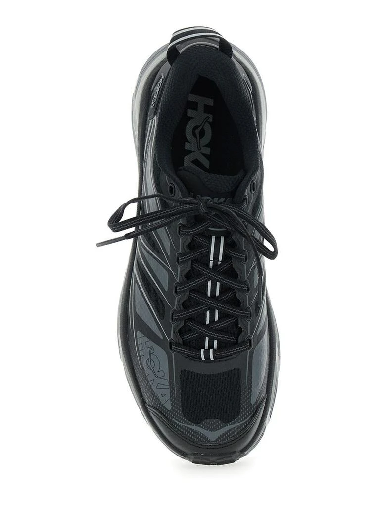 Hoka One One 'Mafate Speed 2' Black Low Top Sneakers With Logo Print On The Side In Tech Fabric Man 4