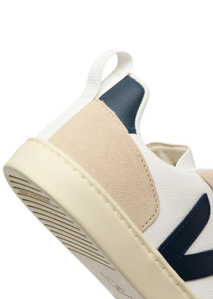 Veja KIDS V-10 panelled leather sneakers (IT28-IT35) 4