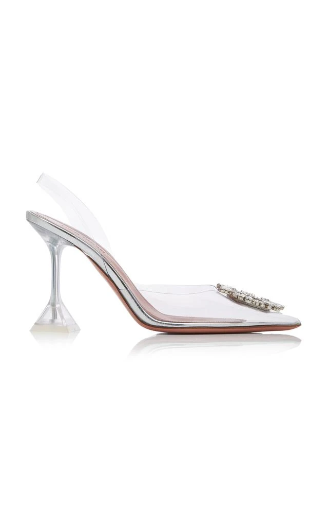 Amina Muaddi Amina Muaddi - Begum Crystal-Embellished PVC Pumps - Clear - IT 36.5 - Moda Operandi 1