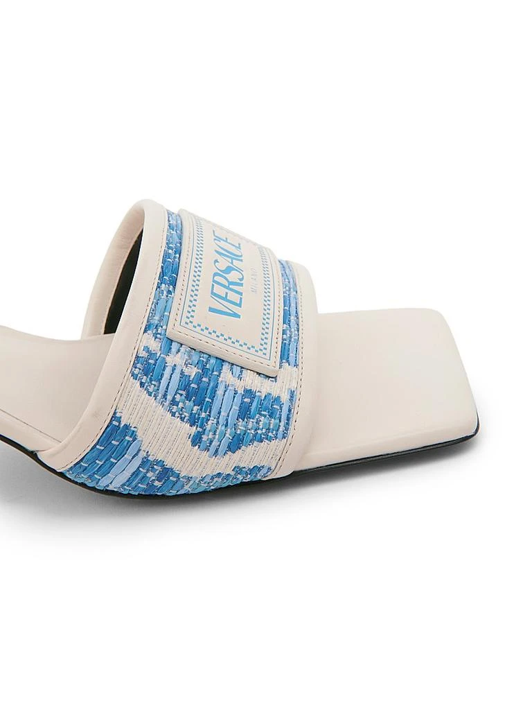 Versace Athena 50MM Raffia Mules 6