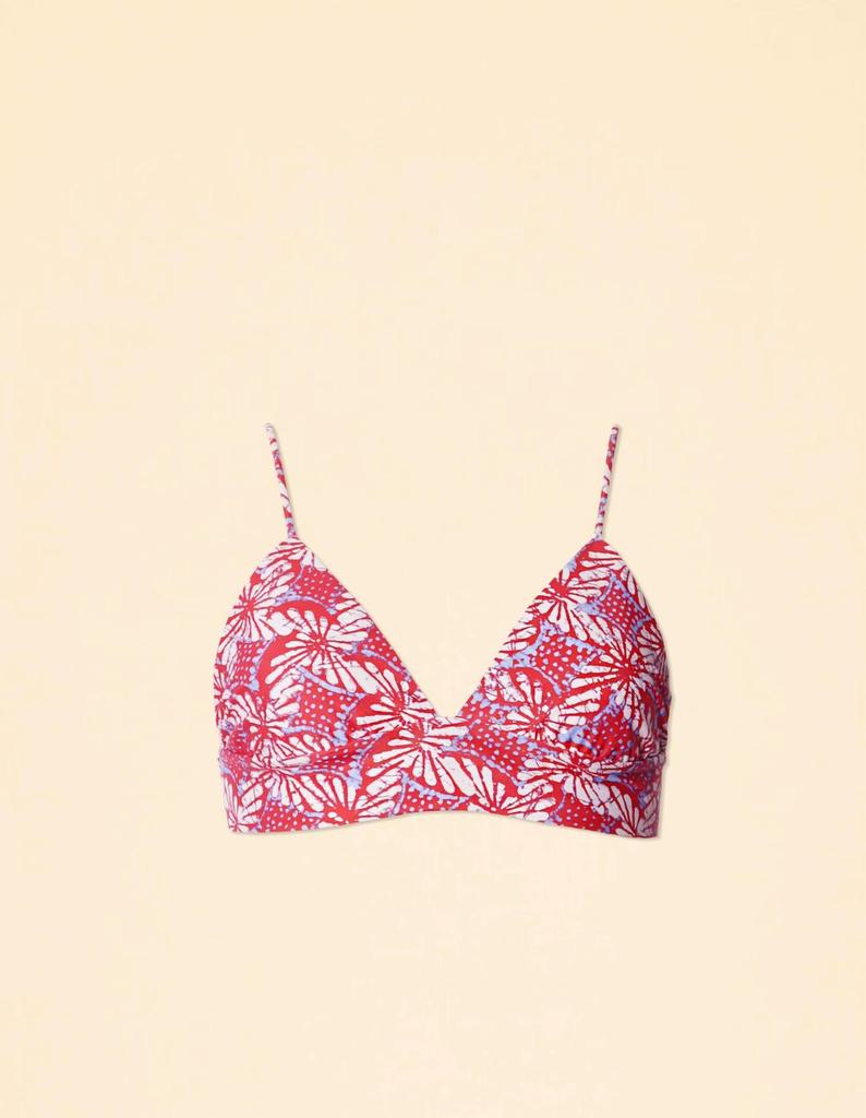 XIRENA Bensyn Bikini Top In Ruby Petal