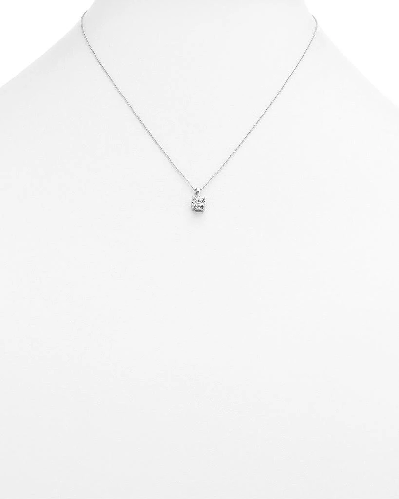 Bloomingdale's Diamond Solitaire Pendant Necklace in 14K White Gold, 0.30 ct. t.w.  - Exclusive 3