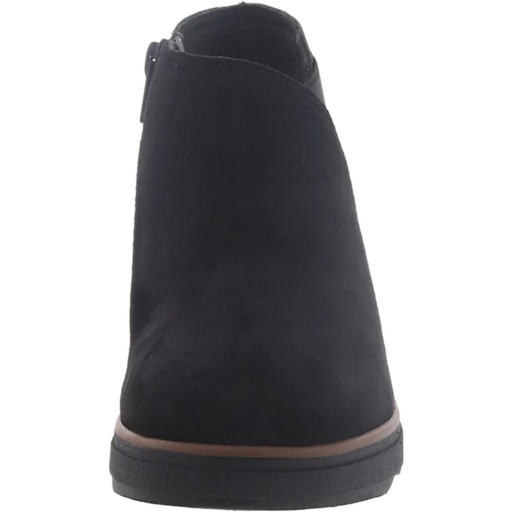Clarks Mazy Harwich Womens Suede Mixed Media Wedge Boots 5