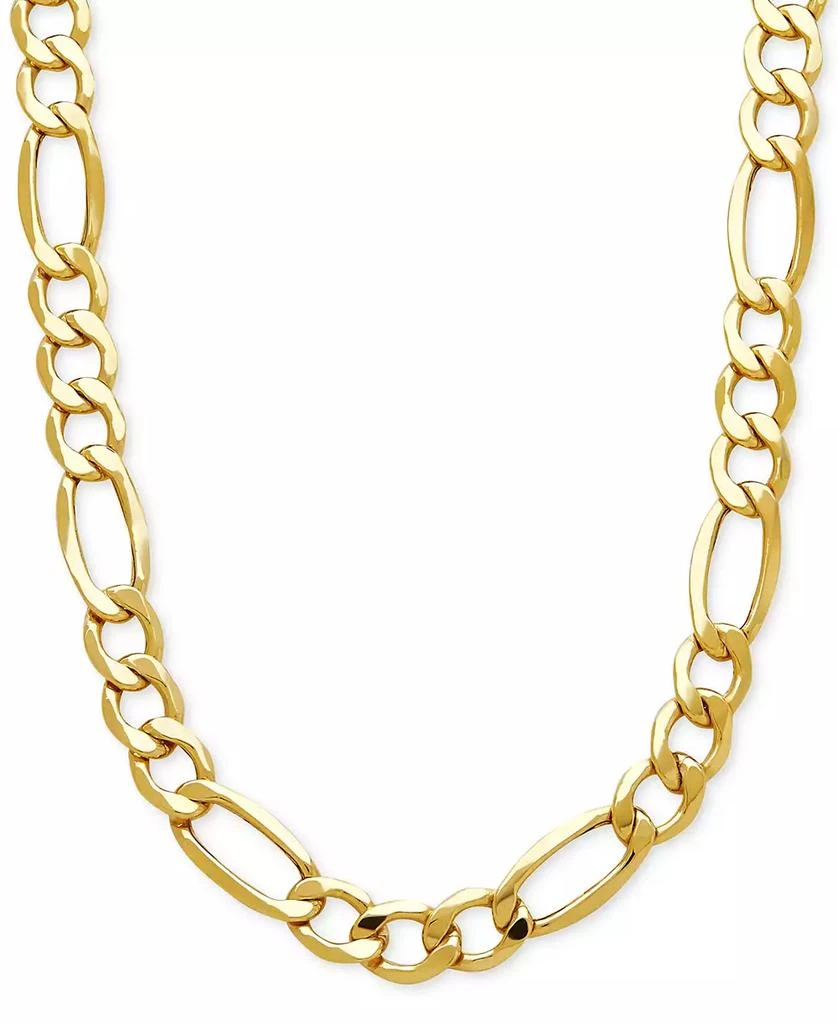 Italian Gold Lightweight Men's Figaro Link Chain Necklace (7-1/5MM) in 10k Gold 1