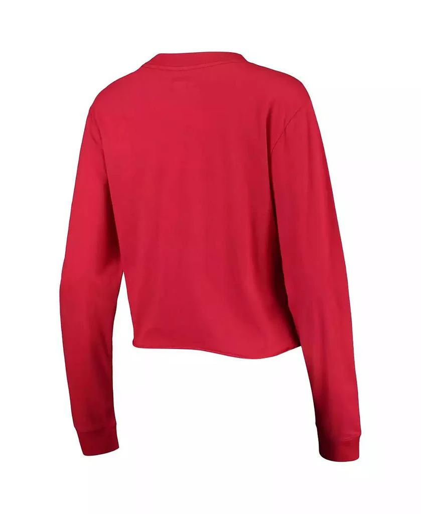 New Era Women's Red St. Louis Cardinals Baby Jersey Cropped Long Sleeve T-shirt 4