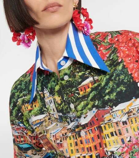 Dolce 
Gabbana Portofino printed cotton jersey T-shirt 5