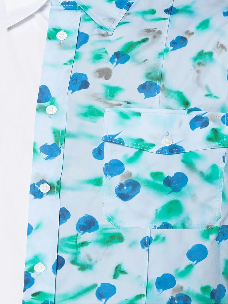 Marni White And Floral-print Cotton Shirt 3