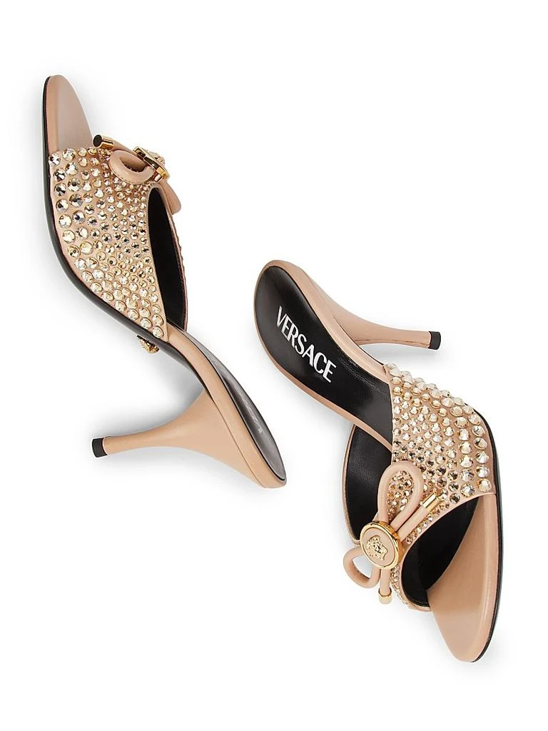 Versace 85MM Medusa Charm Leather Mules 6