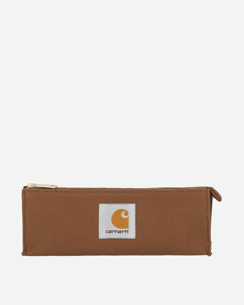 Carhartt WIP Canvas Pencil Case Hamilton Brown 1