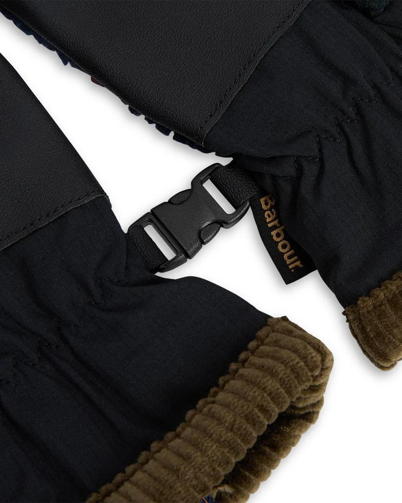 Barbour Field Tartan Fleece Gloves 3