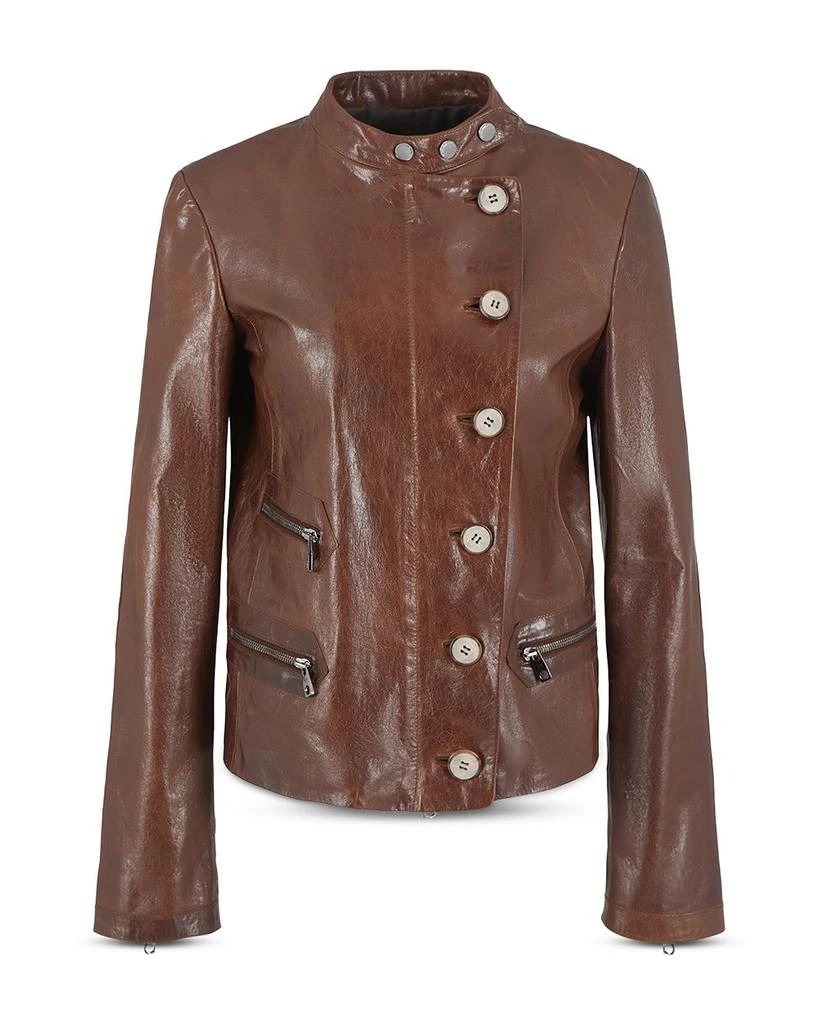 Emporio Armani Leather Moto Jacket 6