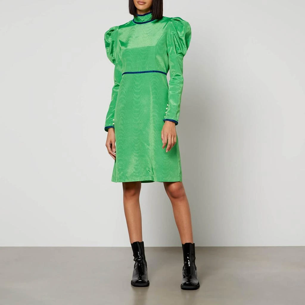 BATSHEVA Batsheva Tate Cotton-Blend Moiré Mini Dress 3