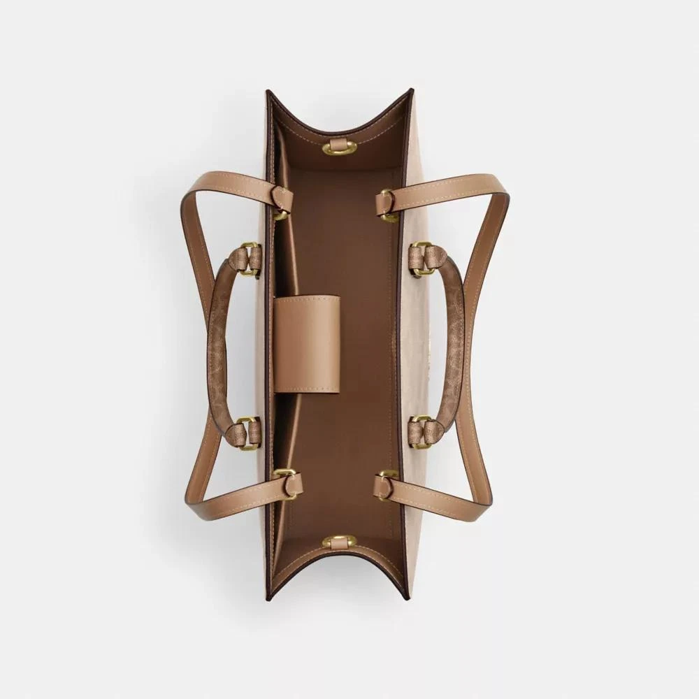 Coach Maggie Tote Bag In Blocked Signature Canvas 5