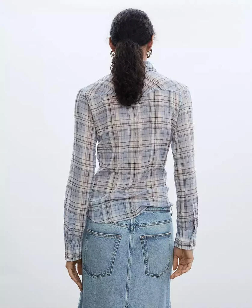 Mango Women's Check Cotton Shirt 2