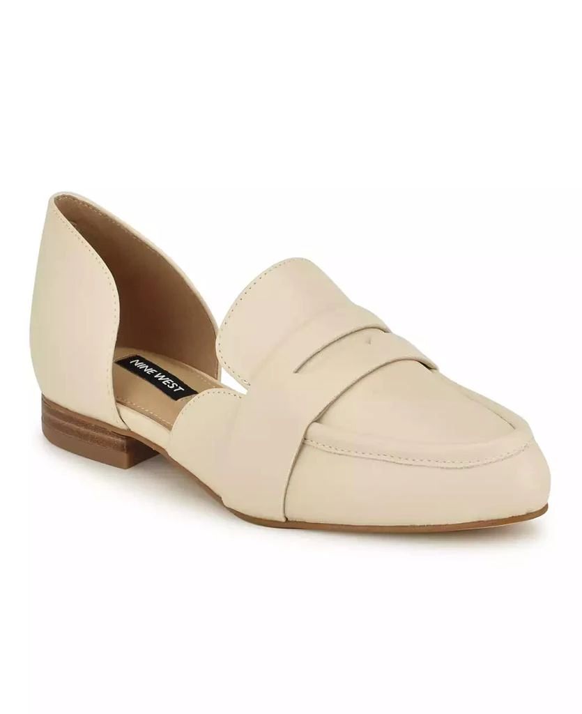 Nine West Women's Gorel D'Orsay Pointy Toe Dress Flat Loafers 1