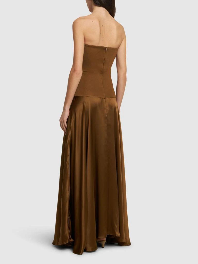 Esse Studios Illi Satin & Jersey Strapless Dress 2