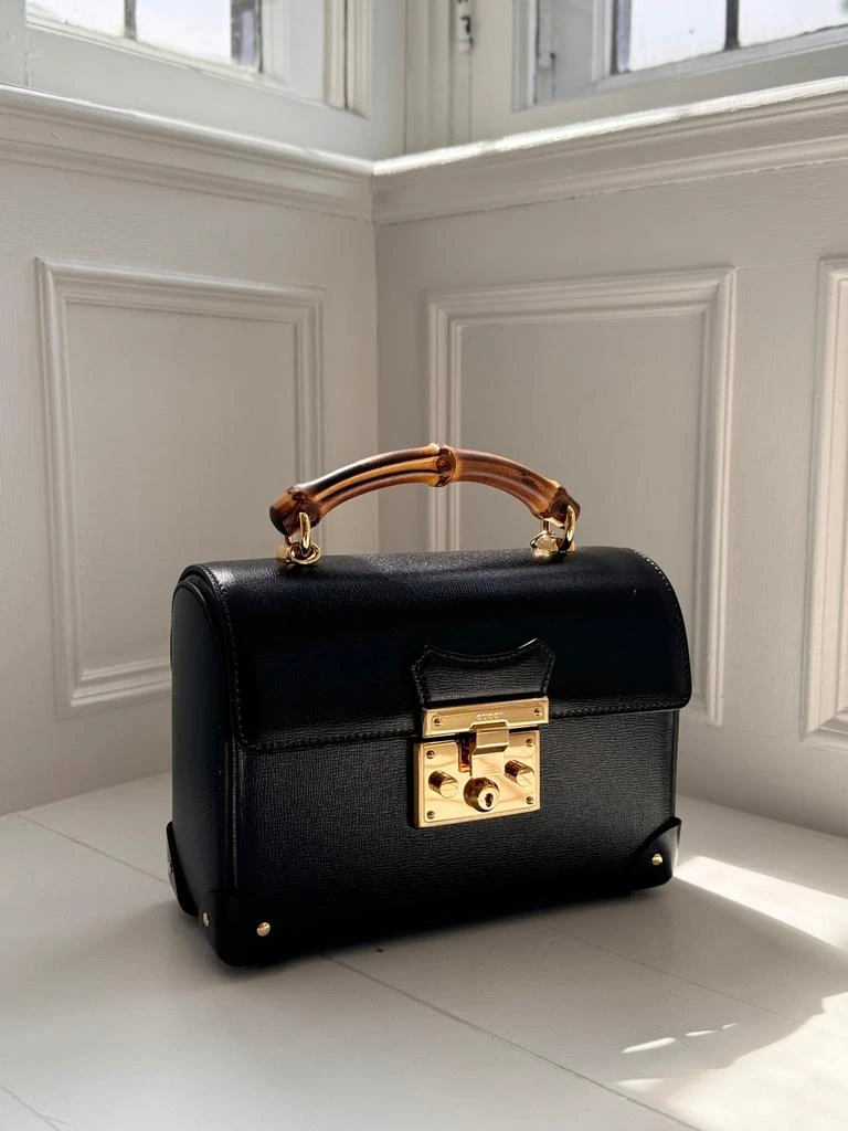 Gucci Padlock Small Bamboo Black Shoulder Bag 7