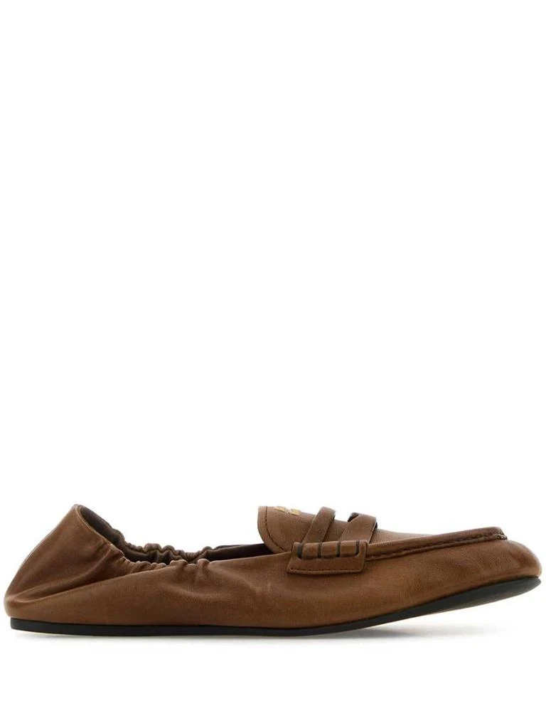 Miu Miu Miu Miu Ruches Nappa Leather Loafers 1