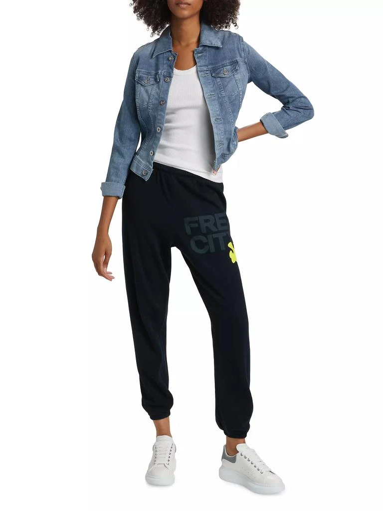 FREECITY Cotton Logo Joggers 2