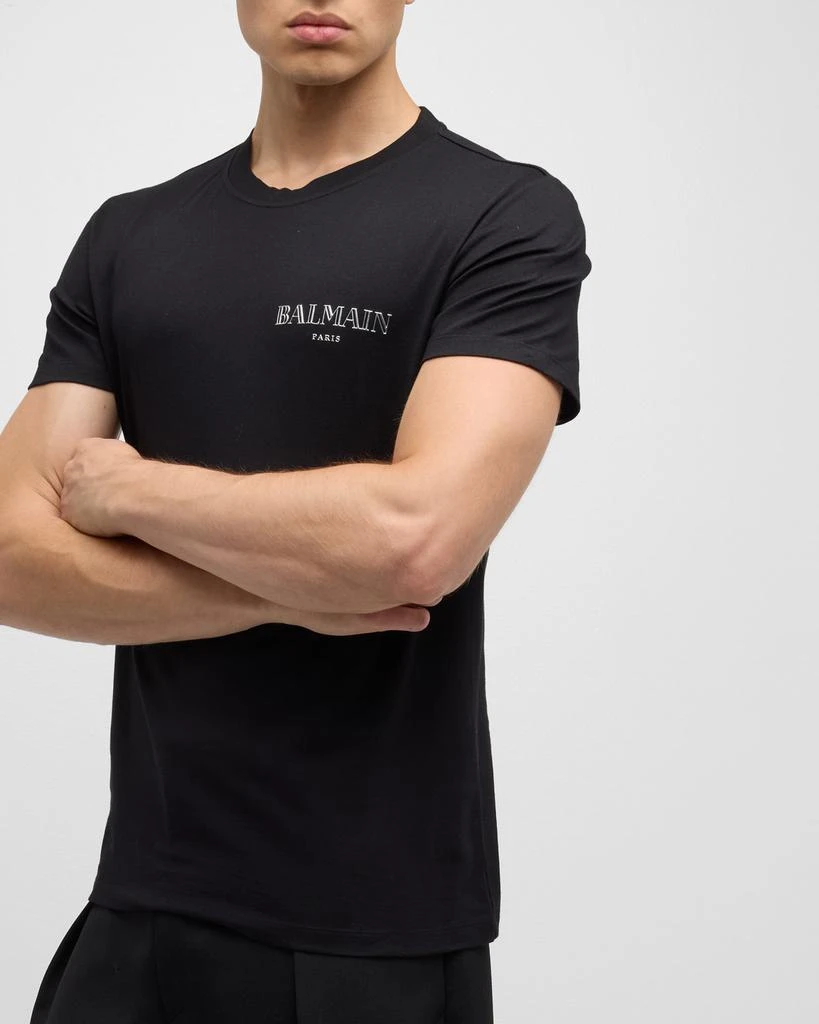 Balmain Men's Metallic Vintage Logo T-Shirt 5