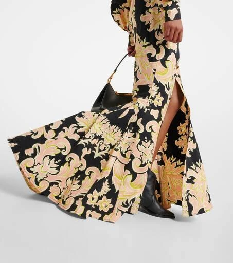 ETRO Printed cotton-blend maxi shirt dress 5