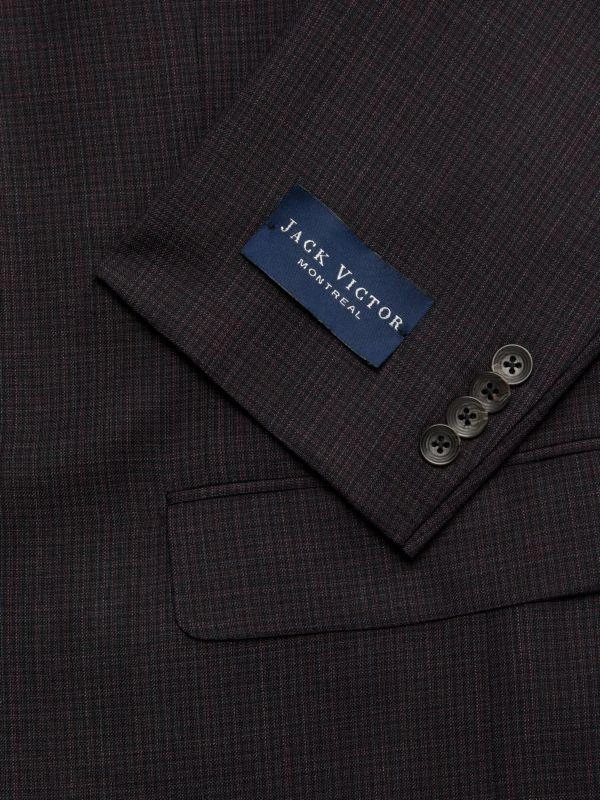 Jack Victor Napoli Glen Plaid Wool Modern-Fit Suit 3
