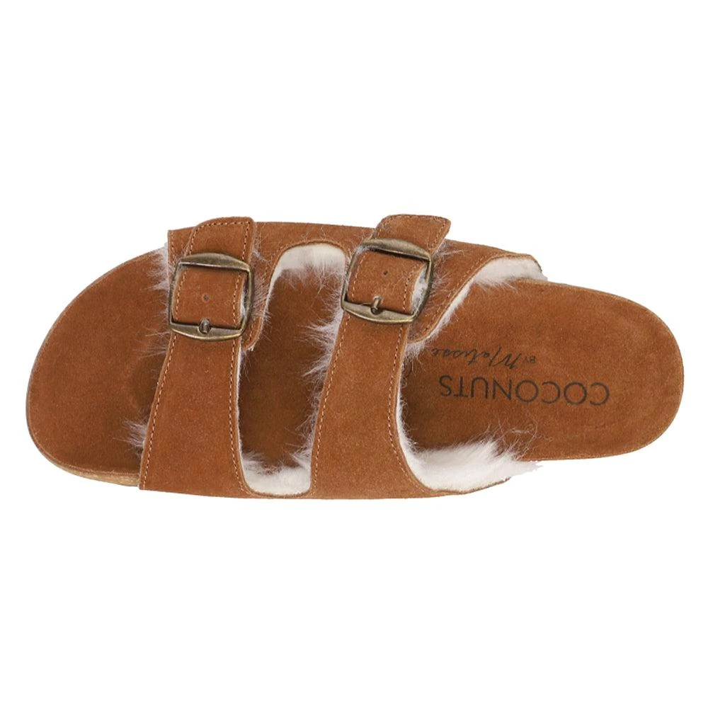 COCONUTS by Matisse Victory Buckle Shearling Slide Sandals 4