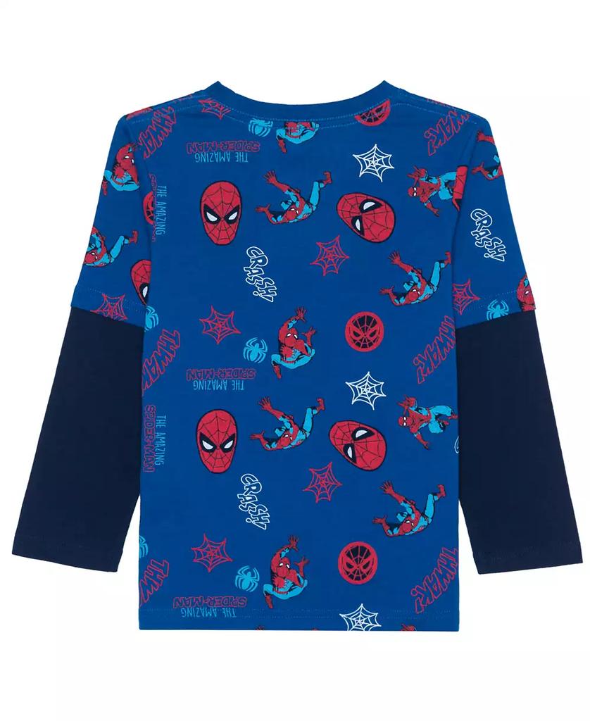 Spider-Man Toddler and Little Boys Long Sleeve Graphic T-shirt