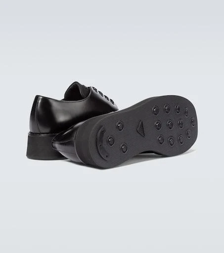 Prada Leather platform Derby shoes 7