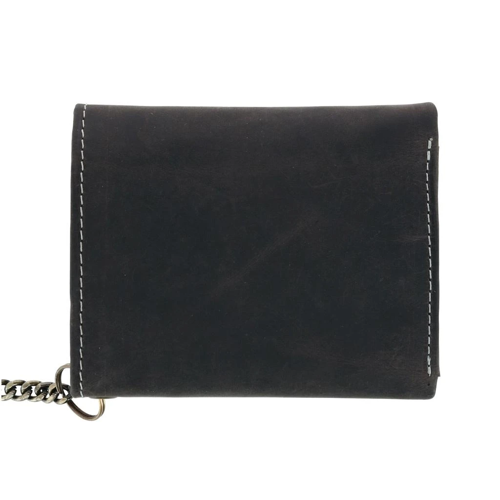 CTM Men's RFID Hunter Leather Chain Wallet 3
