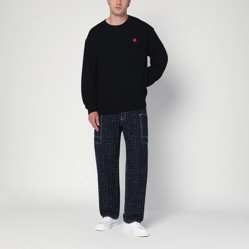 Kenzo Black wool crew neck sweater 2