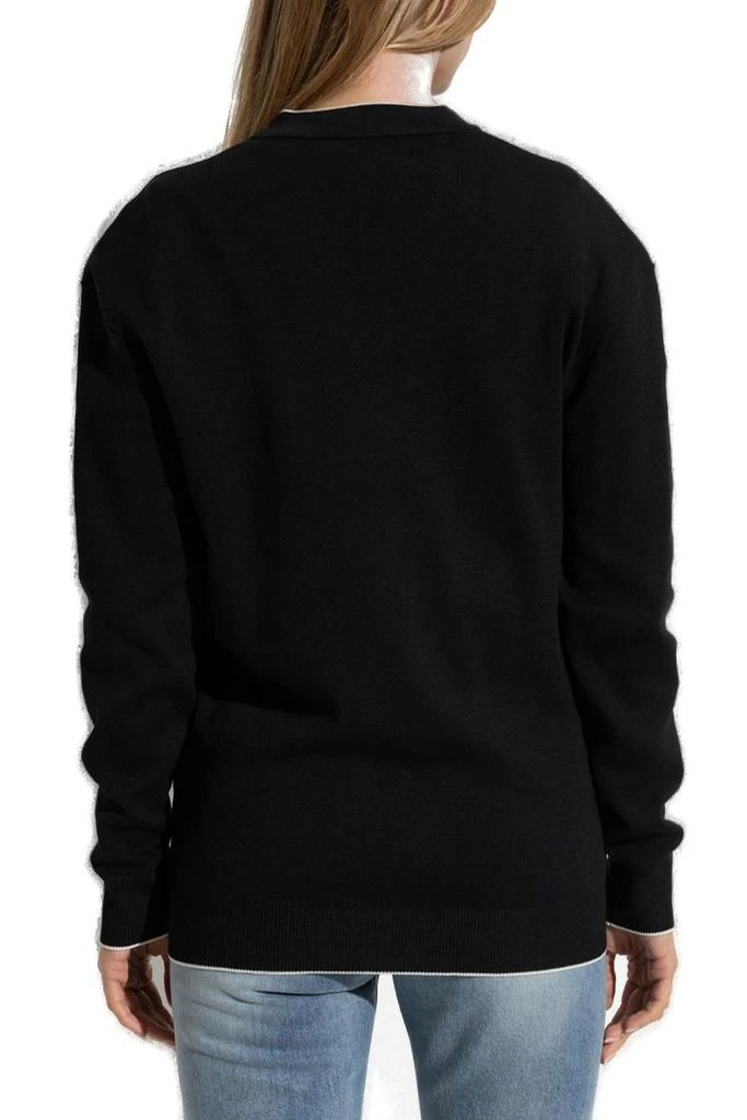 Balmain Balmain Emblème-Embroidered Knit Cardigan 3
