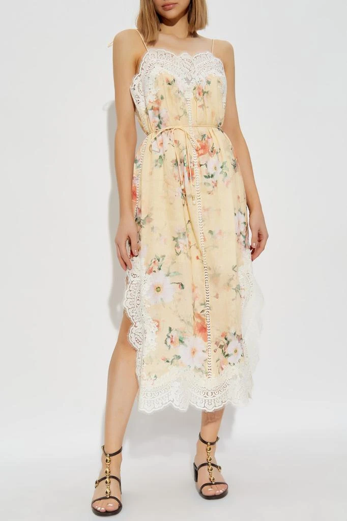 Zimmermann Zimmermann Floral Motif Spaghetti Strap Midi Dress 2