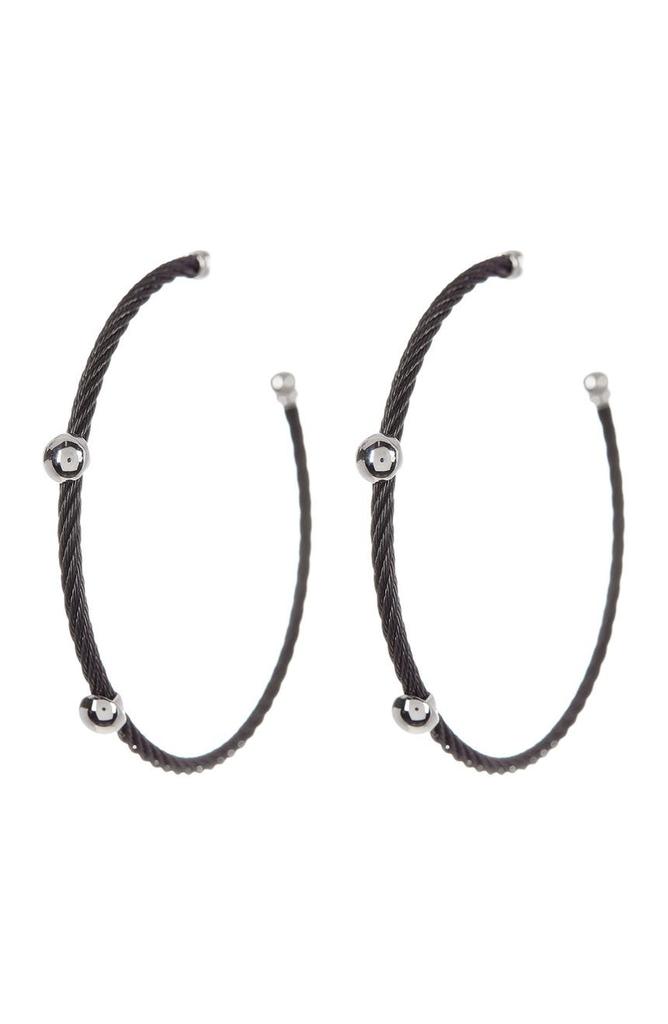 ALOR Cable Hoop Earrings