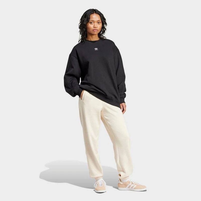 Adidas Women's adidas Originals Essentials Fleece Long Oversized Crewneck Sweatshirt 2
