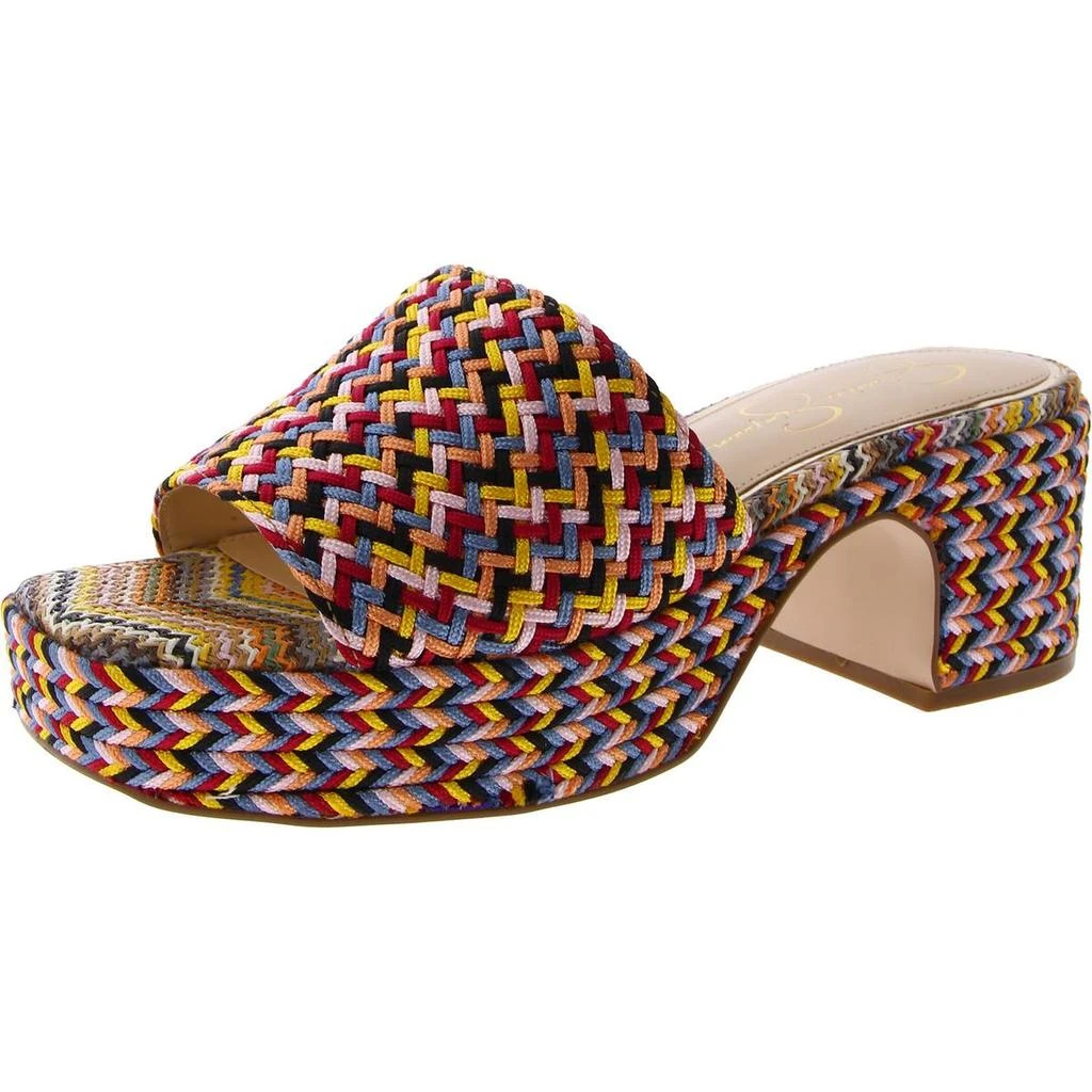 Jessica Simpson Kalyani Womens Block Heel Slip-On Platform Sandals 5