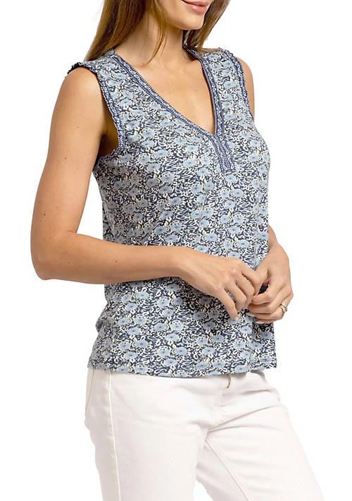 DR2 by Daniel Rainn By Daniel Rainn Floral V Neck Tank Top 2