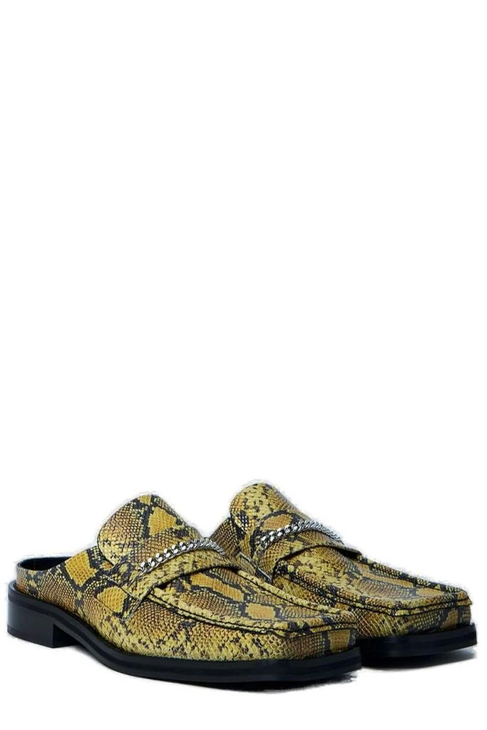 Martine Rose Martine Rose Square Toe Embossed Mules 3