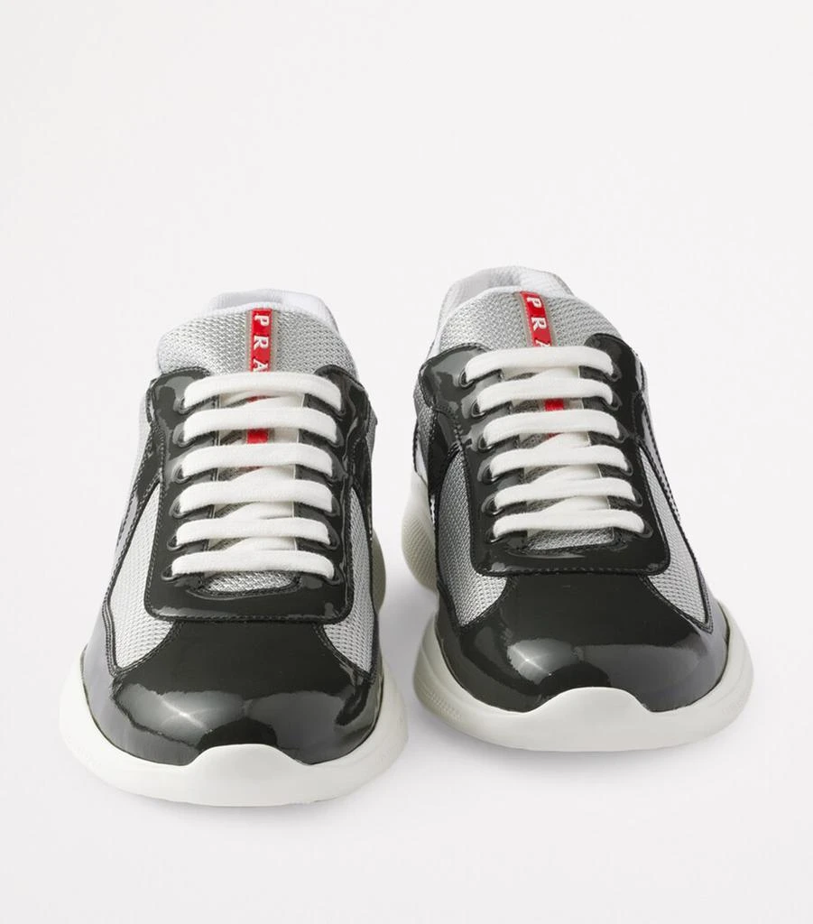 Prada Patent Leather-Blend America's Cup Sneakers 5