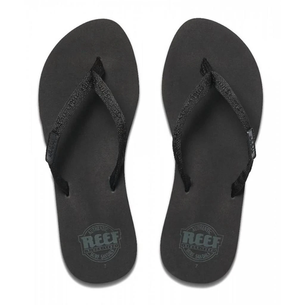 Reef Women's Ginger Flip Flop In Black 3
