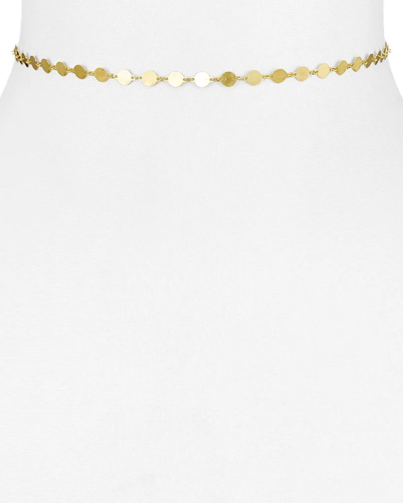 Argento Vivo 18K Gold-Plated Sterling Silver Disc Choker Necklace, 12" 1