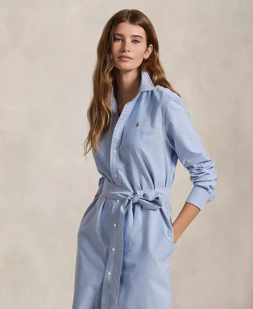 Ralph Lauren Women's Belted Cotton Oxford Shirtdress 2