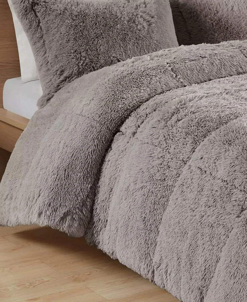 Macy's Malea Shaggy Faux-Fur 2-Pc. Comforter Set 5