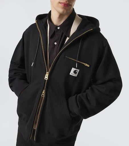 Sacai x Carhartt cotton jersey hoodie 5