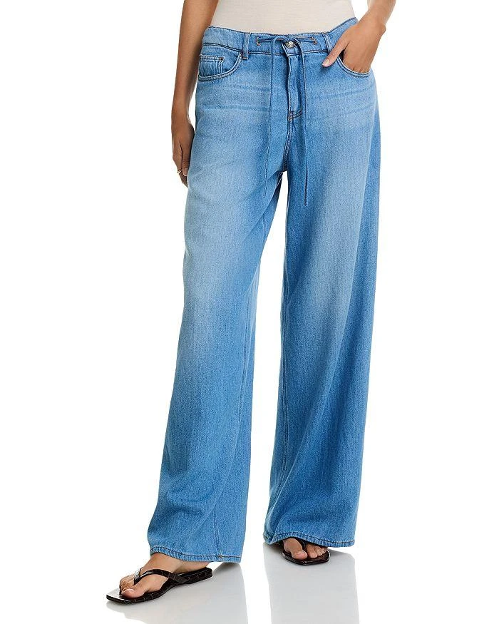 Kobi Halperin Leny Wide Leg Jeans in Light Indigo 1