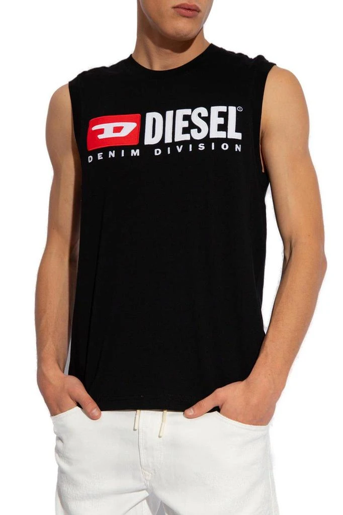 Diesel T-isco-div Logo Printed Tank Top 2