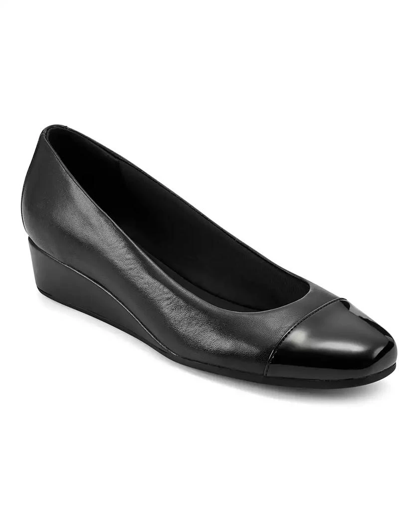Easy Spirit Women's Gracey Round Toe Slip-on Wedge Dress Pumps 1