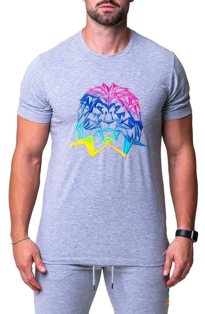 Maceoo Neon Cotton Stretch Graphic T-Shirt 1